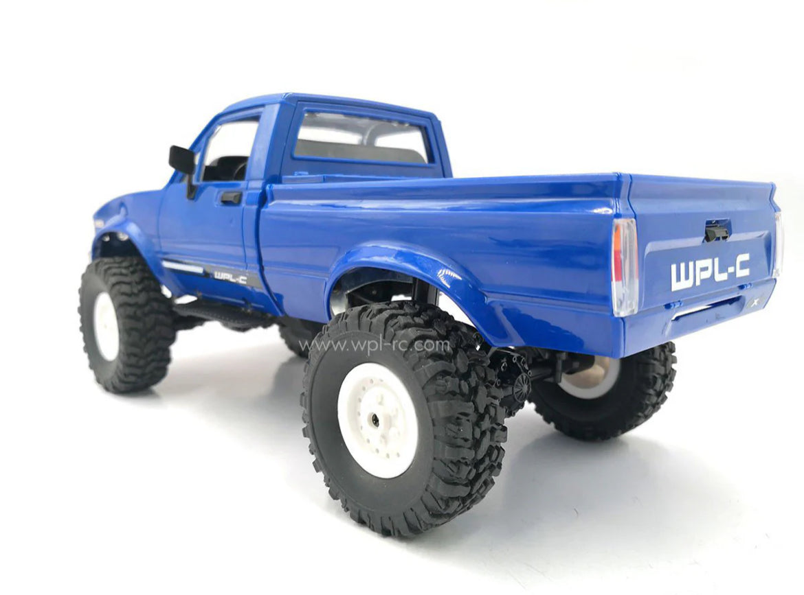 WPL C24-1 Full Scale RC Car 1:16 2.4G 4WD Rock Crawler Electric Climbing Truck LED Light On-road 1/16