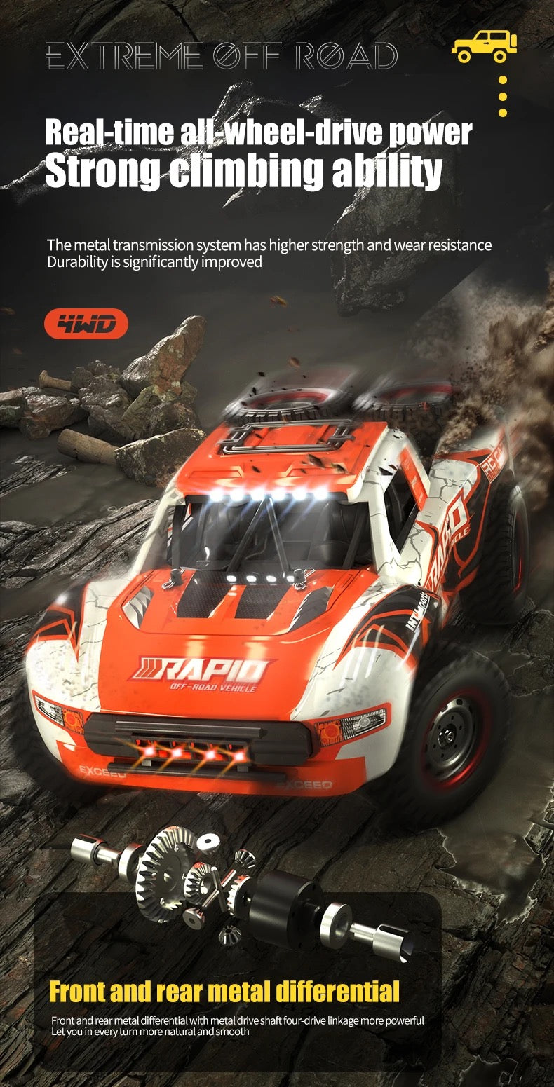 JJRC Q130 B 1/14 2.4G 4WD 70km/h RTR Brushless RC Car High Speed Monster mini baja short course ill Truck Model off-road RC Racing Car