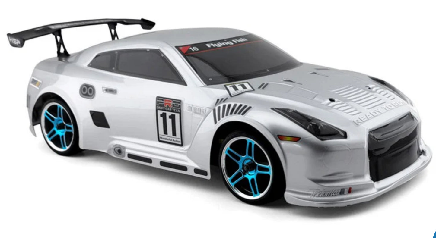 HSP 94123 pro RC Drift Car 1:10th Remote Control DRIFT Car Flying Fish - RTR with Battery