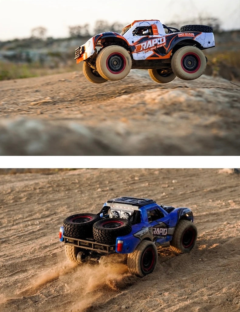JJRC Q130 B 1/14 2.4G 4WD 70km/h RTR Brushless RC Car High Speed Monster mini baja short course ill Truck Model off-road RC Racing Car