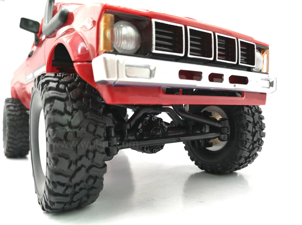 WPL C24-1 Full Scale RC Car 1:16 2.4G 4WD Rock Crawler Electric Climbing Truck LED Light On-road 1/16