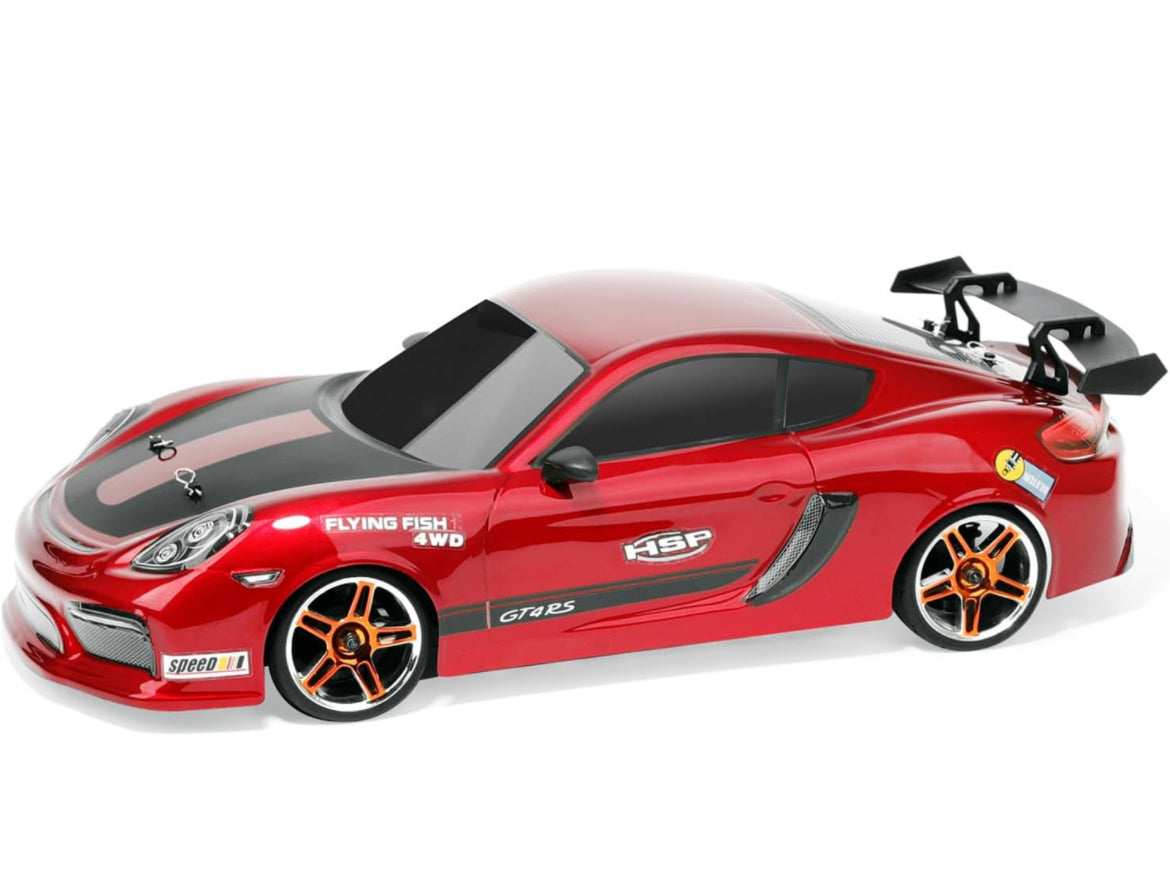 HSP 94123 pro RC Drift Car 1:10th Remote Control DRIFT Car Flying Fish - RTR with Battery