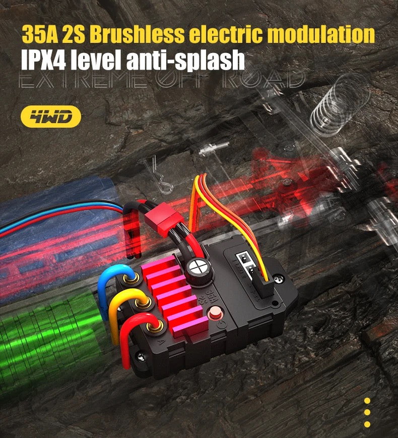 JJRC Q130 B 1/14 2.4G 4WD 70km/h RTR Brushless RC Car High Speed Monster mini baja short course ill Truck Model off-road RC Racing Car