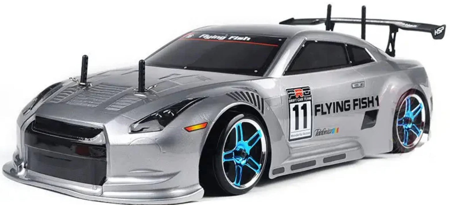 HSP 94123 pro RC Drift Car 1:10th Remote Control DRIFT Car Flying Fish - RTR with Battery