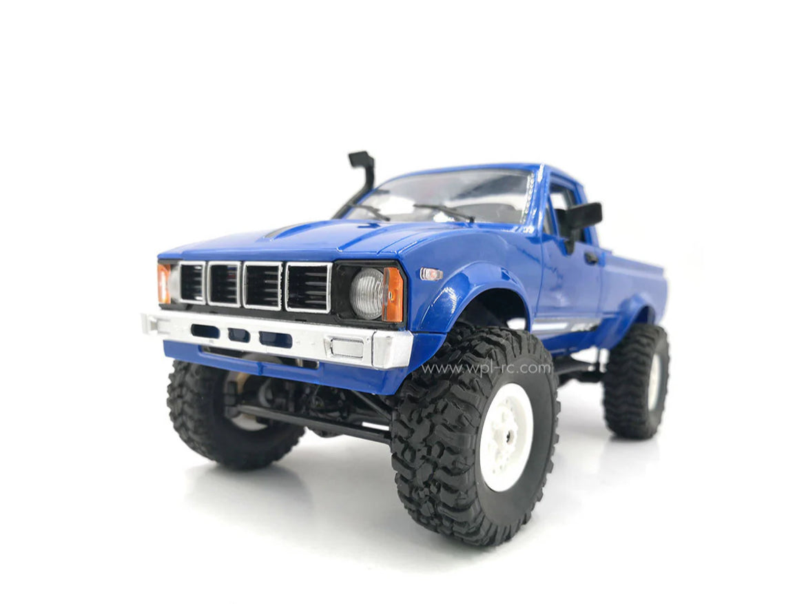 WPL C24-1 Full Scale RC Car 1:16 2.4G 4WD Rock Crawler Electric Climbing Truck LED Light On-road 1/16