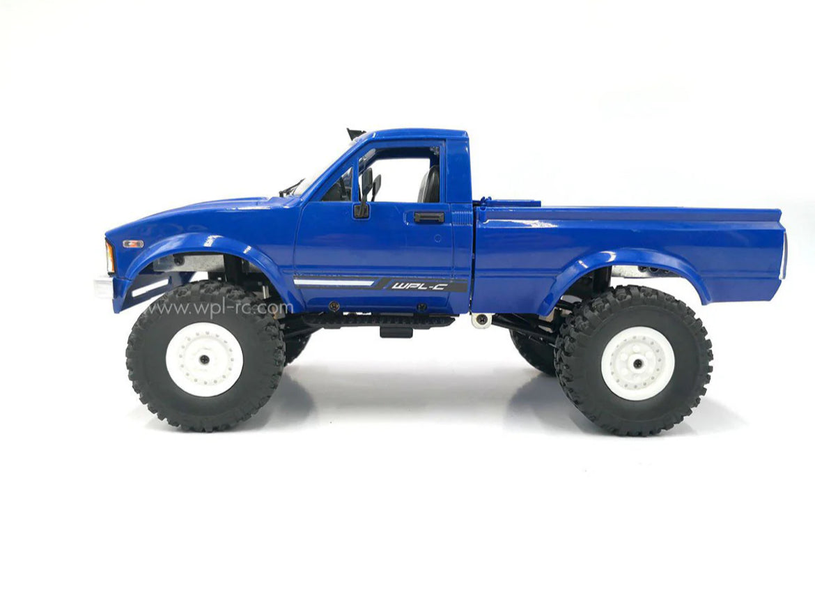 WPL C24-1 Full Scale RC Car 1:16 2.4G 4WD Rock Crawler Electric Climbing Truck LED Light On-road 1/16