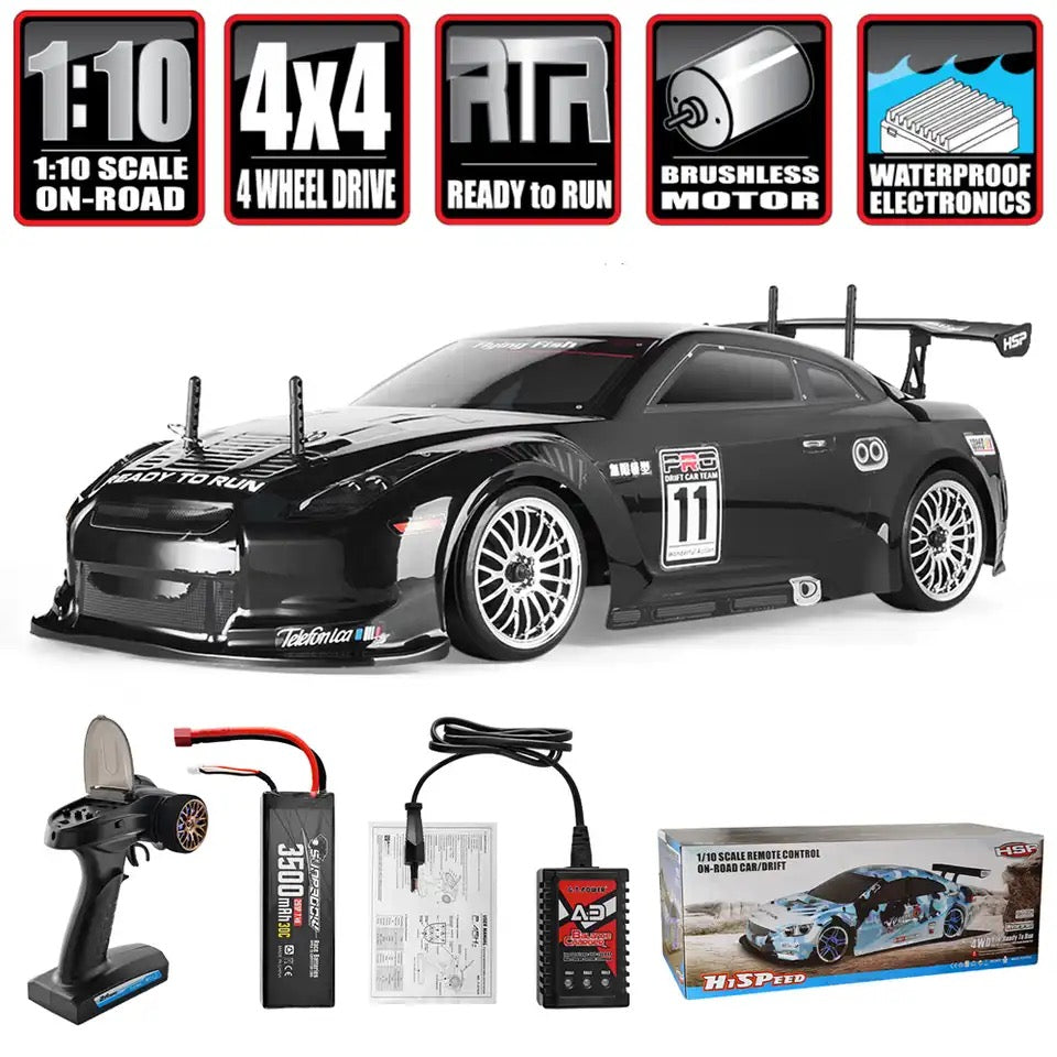 HSP 94123 pro RC Drift Car 1:10th Remote Control DRIFT Car Flying Fish - RTR with Battery