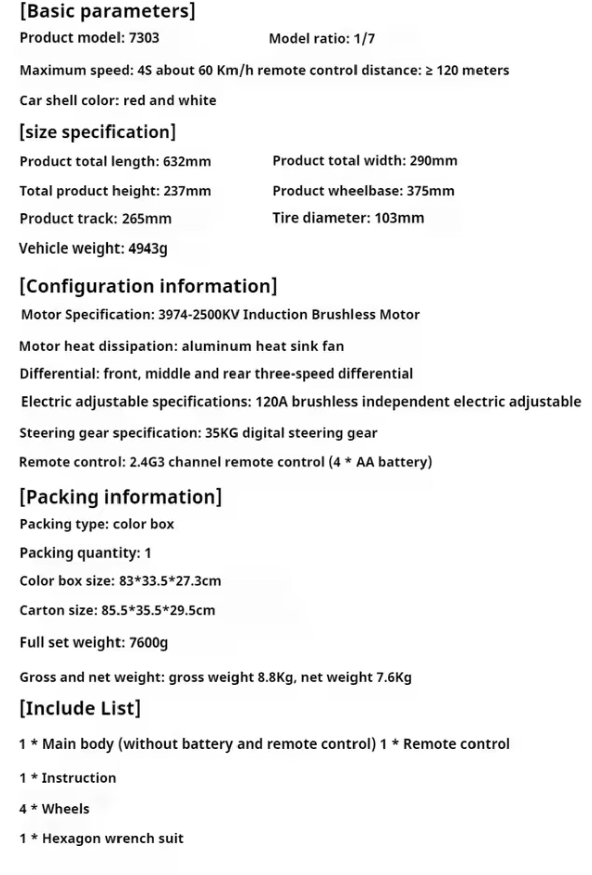 MJX HYPER 1:7 Brushless 7303 Remote Control Racing Car C3 Simulation Citroen High-Speed Off-Road Vehicle Toy RC Car