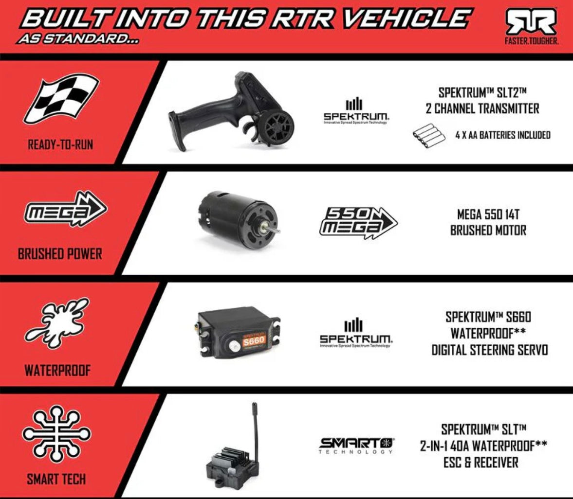 ARRMA 1/10 FURY 2WD RTR Brushed Short Course Truck (Battery & Charger Included)