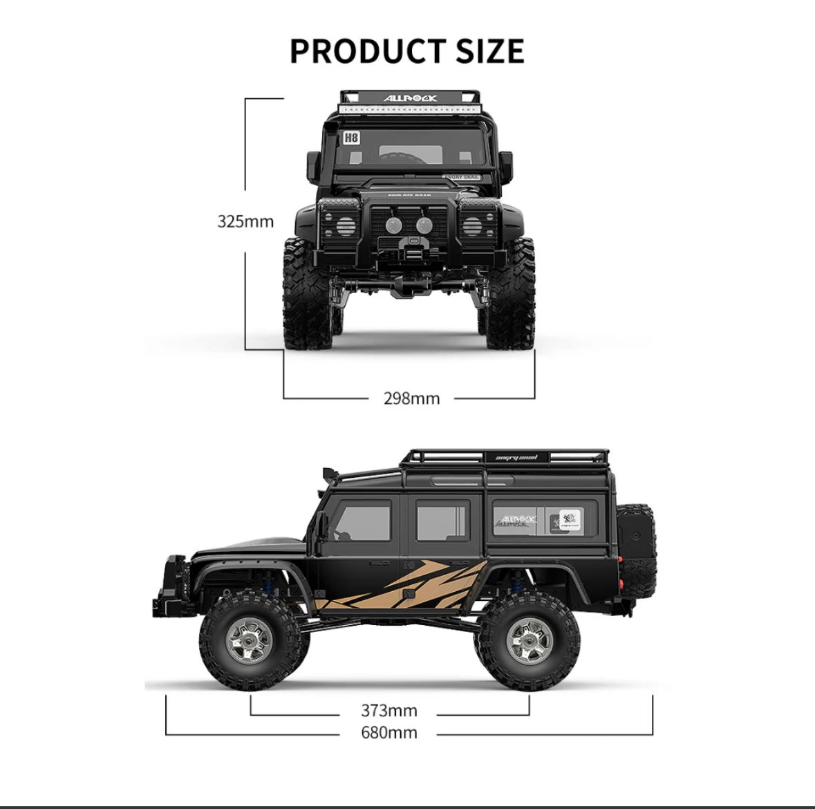 MJX Hyper Go H8H+ Upgrade RC Truck 1/8 Scale 2.4G Off Road Vehicle With Sensored Brushless Motor 80A FOC ESC