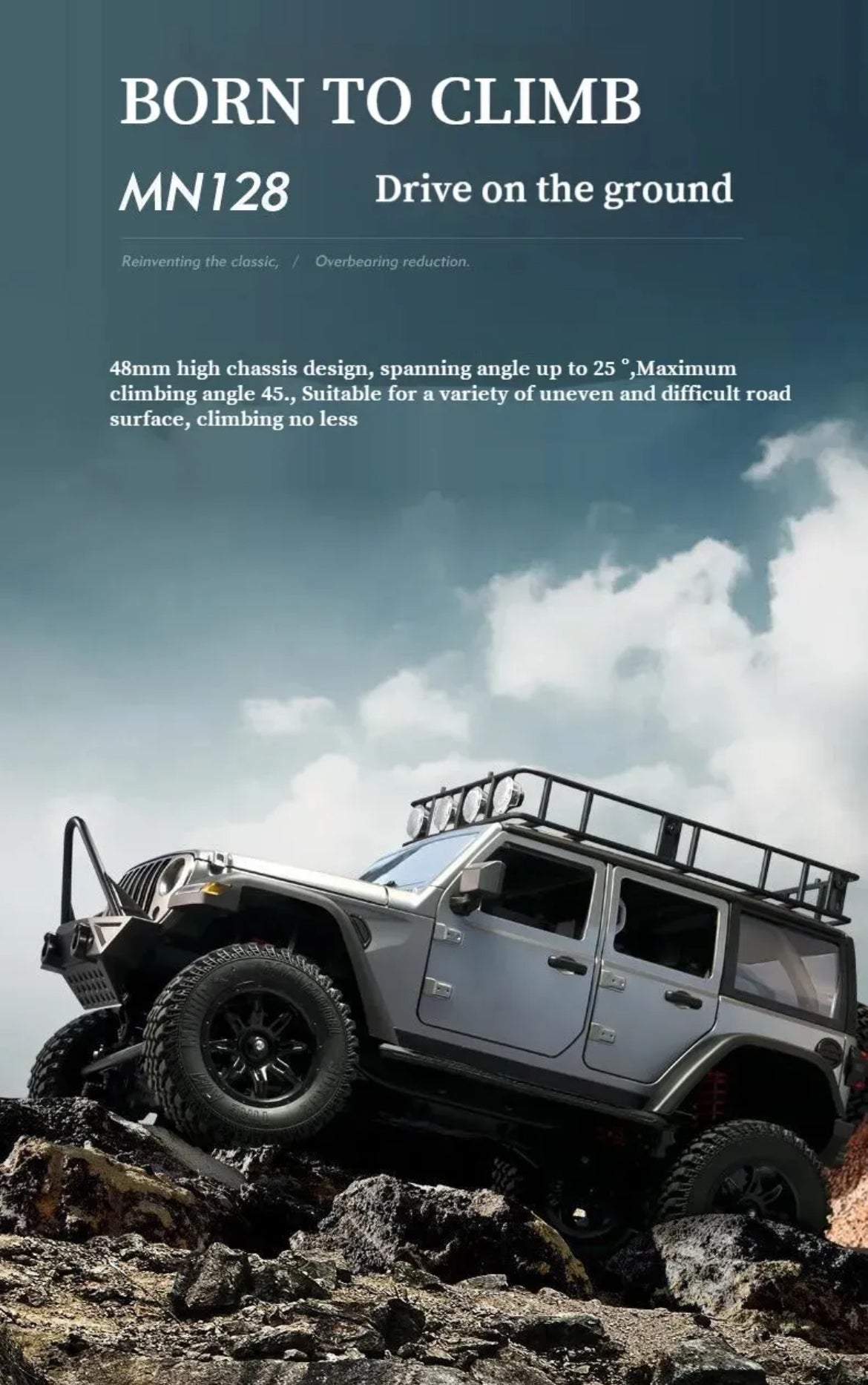 MN128 jeep 1/12 Full Scale RC Professional Climbing  4WD
