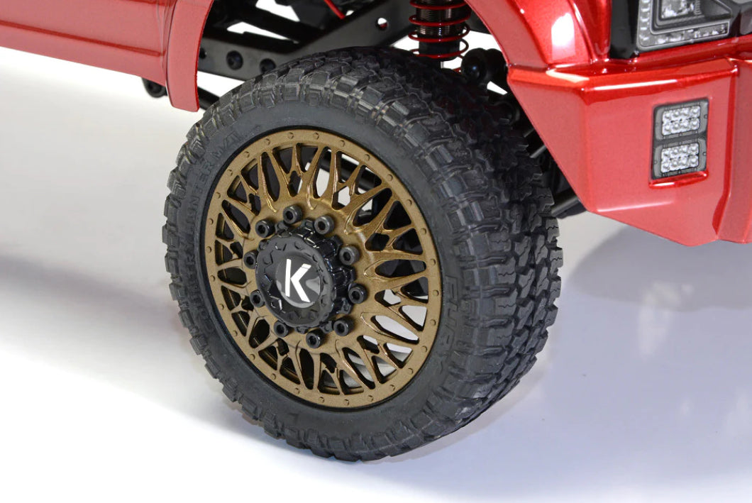 FORD F-450 SD KG1 Wheel Edition 1/10 4WD RTR (RED Candy Apple) Custom Truck DL-Series