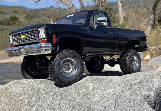 RC4WD Trail Finder 2 "LWB" RTR W/ Chevrolet K10 Scottsdale Hard Body Set (Black)