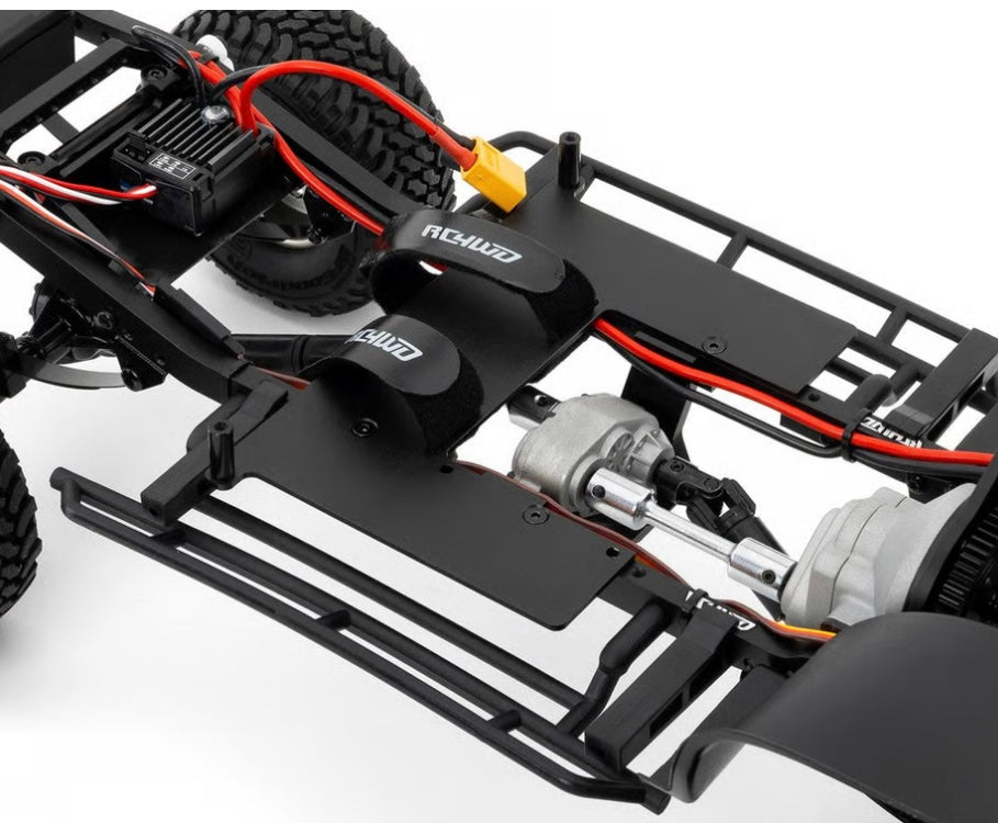 RC4WD Trail Finder 2 "LWB" RTR W/ Chevrolet K10 Scottsdale Hard Body Set (Black)