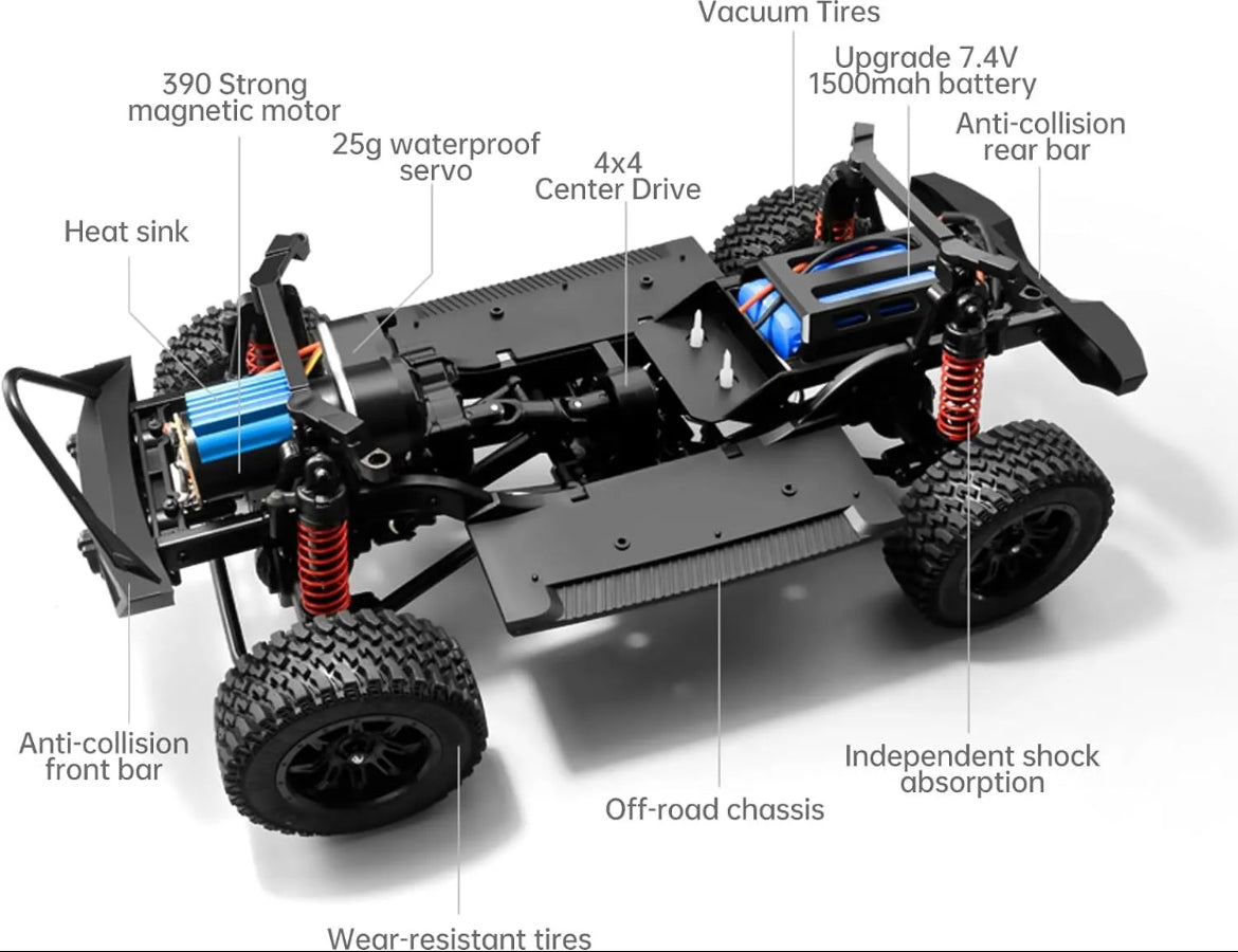 MN128 jeep 1/12 Full Scale RC Professional Climbing  4WD