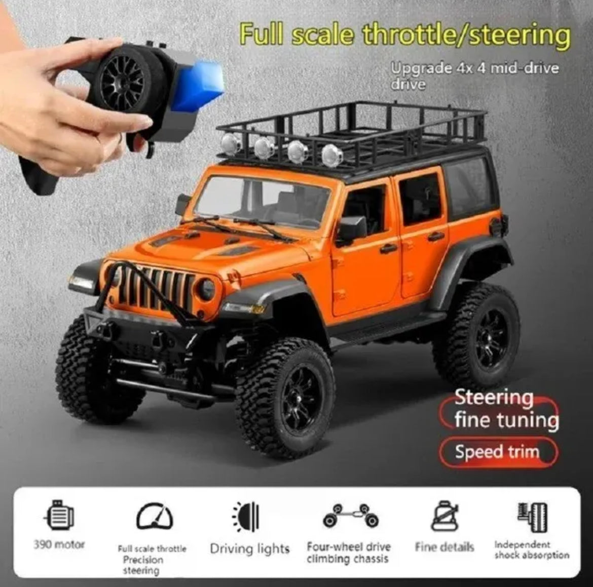 MN128 jeep 1/12 Full Scale RC Professional Climbing  4WD
