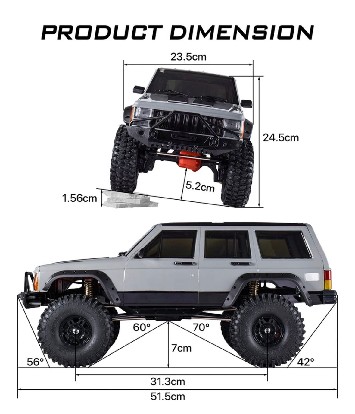 AUSTARHOBBY AX-8509 1/10 Cherokee RC Car 4WD 2.4G RC Crawler RTR Climbing Truck