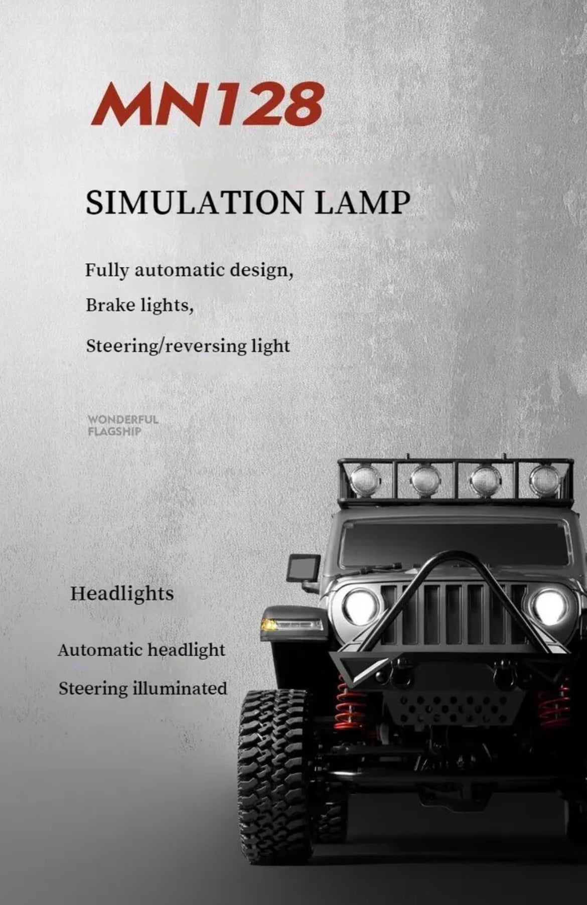 MN128 jeep 1/12 Full Scale RC Professional Climbing  4WD