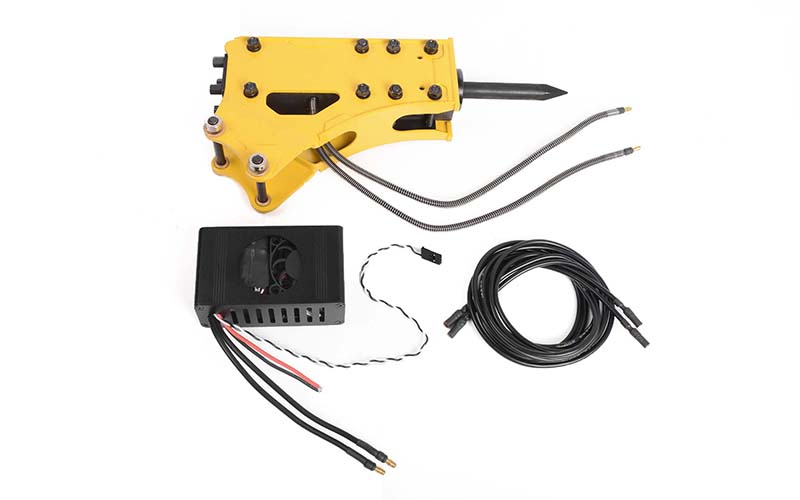 Breaker / Hammer Accessory for 1/14 Scale RTR Earth Digger 360L Hydraulic Excavator (Yellow)