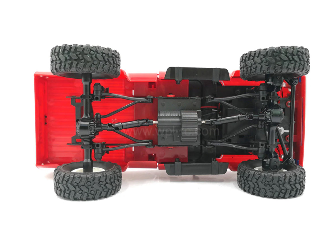 WPL C24-1 Full Scale RC Car 1:16 2.4G 4WD Rock Crawler Electric Climbing Truck LED Light On-road 1/16