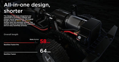 Hobbywing Rc Car Motor Fusion Pro 2 In 1 Combo Brushless Motor 2300kv Cool Running Waterproof For Rc Crawler Buggy Cars Parts