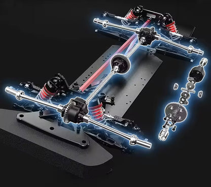 MJX HYPER 1:7 Brushless 7303 Remote Control Racing Car C3 Simulation Citroen High-Speed Off-Road Vehicle Toy RC Car