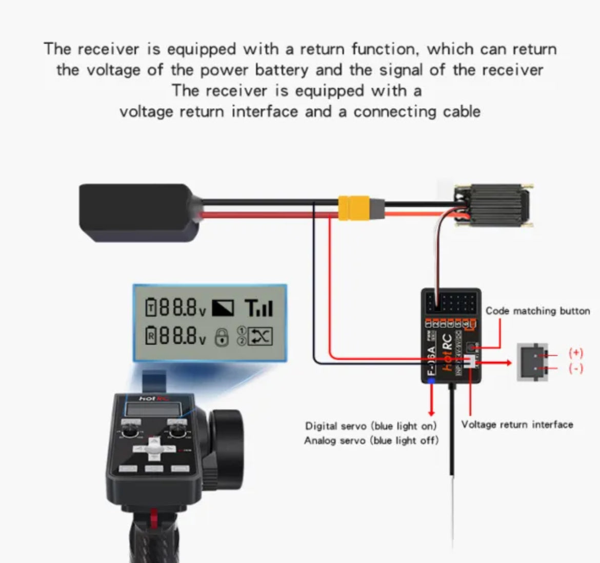 HOTRC CT 6A RC Transmitter and Receiver 6 Channel 2.4ghz Hand Controll TIANGUIS DE AUTOS RC