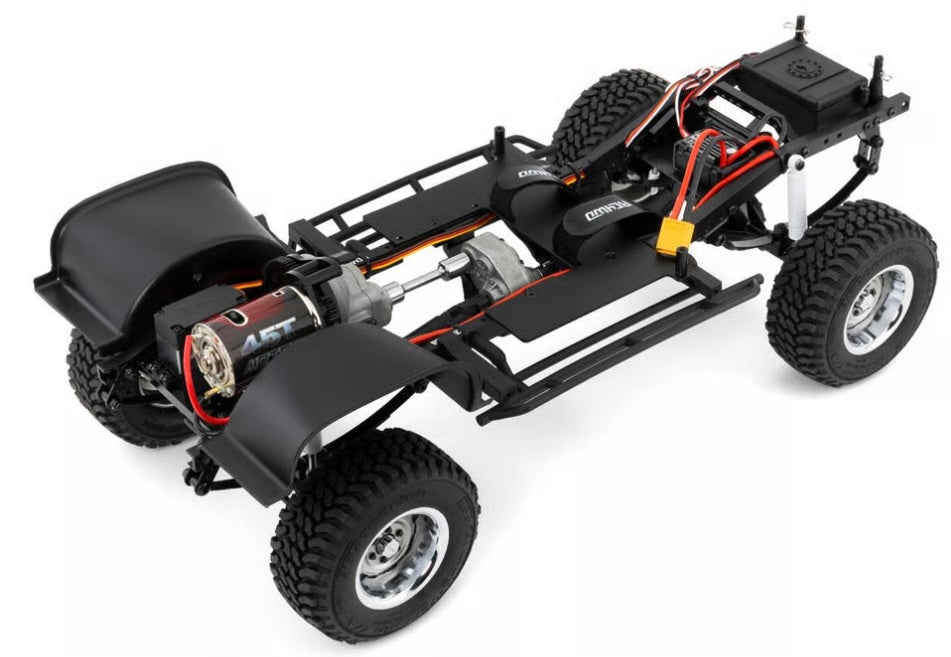 RC4WD Trail Finder 2 "LWB" RTR W/ Chevrolet K10 Scottsdale Hard Body Set (Red)