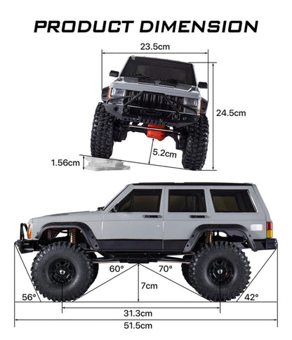 AUSTARHOBBY AX-8509 1/10 Cherokee RC Car 4WD 2.4G RC Crawler RTR Climbing Truck