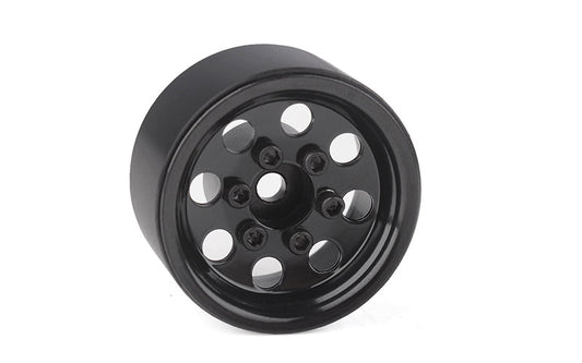 RC4WD Stamped Steel 1.0" Pro8 Beadlock Wheels (Black)