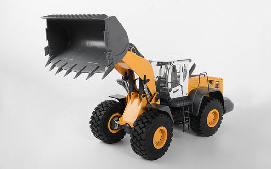 1/14 Scale Earth Mover 870K Hydraulic Wheel Loader (Yellow and White)