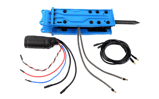 Breaker / Hammer Accessory for 1/14 Scale RTR Earth Digger 360L Hydraulic Excavator (Blue)