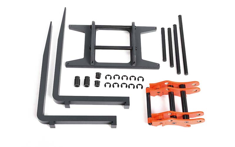 Quick Connect Pallet Fork Attachment for 1/14 Scale Earth Mover 870K Hydraulic Wheel Loader